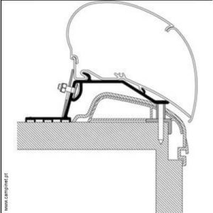 Adaptador Toldo Thule 6300 para Hobby Premium