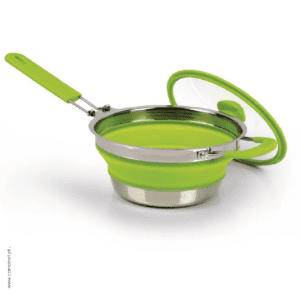 tacho de silicone verde com tampa