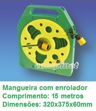 MANGUEIRA C/ENROLADOR 15MTS