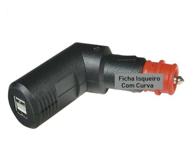 Ficha Isqueiro Grande C/ Curva USB