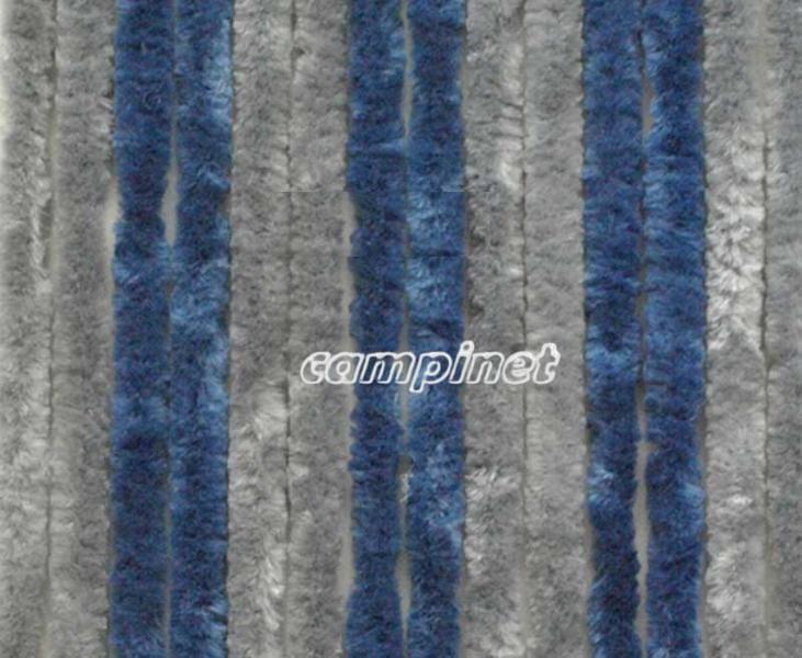 Cortina Mosquiteira Cinza/ Azul Escuro