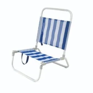 Cadeira de Praia Azul e Branca