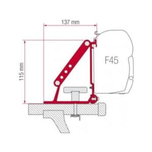 Kit Fixação para Toldo F45 - Barras de Tejadilho