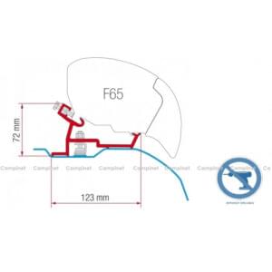 Kit de Fixação para Toldo F65 FIAT/CITROEN/PEUGEOT/H2/L2/L3