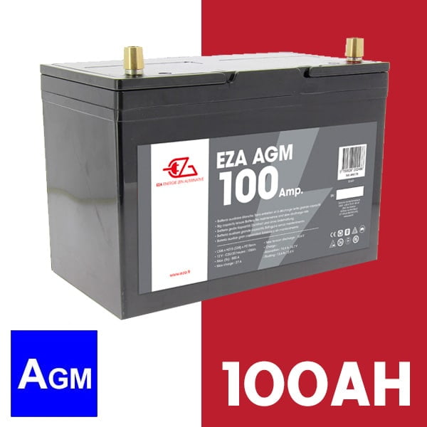 Bateria Auxiliar Power Line AGM 100Ah