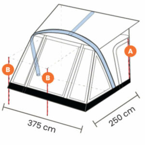 Esticadores para Avançado Dorado XL para Caravanas – Frontal campinet